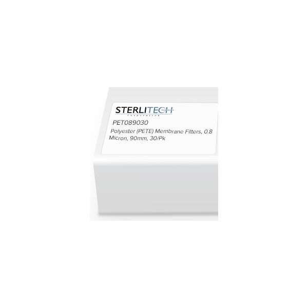 Sterlitech Polyester (PETE) Membrane Filters, 0.8 Micron, 90mm, PK30 PET089030 - main